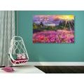 CANVAS PRINT COLORFUL LANDSCAPE OIL PAINTING - PICTURES OF NATURE AND LANDSCAPE - PICTURES