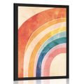 POSTER REGENBOGEN PEACH FUZZ - ABSTRAKTE FORMEN - POSTER