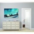 TABLEAU SUR TOILE – PAYSAGE D'HIVER FÉERIQUE - TABLEAUX DE LA NATURE ET DES PAYSAGES - TABLEAUX