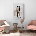 CANVAS PRINT ABSTRACT SHAPES ELEGANT COUPLE - PICTURES OF ABSTRACT SHAPES - PICTURES