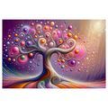 OBRAZ MAGICKÝ STROM ŽIVOTA V BARVÁCH - OBRAZY STROMY ŽIVOTA - OBRAZY