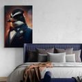 IMPRESSION SUR TOILE ANIMAL GANGSTER PINGOUIN - IMPRESSIONS SUR TOILE ANIMAL GANGSTERS - IMPRESSION SUR TOILE