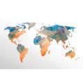 SAMOLEPÍCÍ TAPETA POLYGONÁLNÍ MAPA SVĚTA - SAMOLEPÍCÍ TAPETY - TAPETY