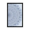 POSTER DETAILED MANDALA IN BLUE COLOR - FENG SHUI - POSTERS