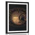 POSTER WITH MOUNT HARMONIC POWER OF BUDDHA - FENG SHUI - POSTERS