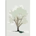 CANVAS PRINT TREE WITH A TOUCH OF MINIMALISM - PICTURES OF TREES AND LEAVES - PICTURES