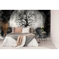 SELF ADHESIVE WALLPAPER BLACK AND WHITE MAGICAL TREE OF LIFE - SELF-ADHESIVE WALLPAPERS - WALLPAPERS