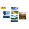 CANVAS PRINT SET VIEW OF BEAUTIFUL NATURE - SET OF PICTURES - PICTURES