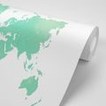 WALLPAPER MAP OF THE WORLD IN A GREEN SHADE - WALLPAPERS MAPS - WALLPAPERS