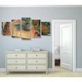 5-PIECE CANVAS PRINT PSYCHEDELIC ABSTRACTION - ABSTRACT PICTURES - PICTURES