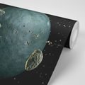 TAPETE METEORITEN RUND UM DEN PLANETEN - UNIVERSUM- UND STERNE-TAPETEN - TAPETEN