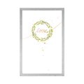 AFFICHE AVEC MONTURE UNE INSCRIPTION MINIMALISTE LOVE - DE NOTRE ATELIER - AFFICHES