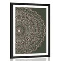 POSTER WITH MOUNT MANDALA IN VINTAGE STYLE - FENG SHUI - POSTERS