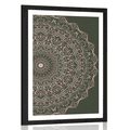 PLAKAT S PASPARTUOM MANDALA U VINTAGE STILU - FENG SHUI - PLAKATI