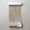 ZELFKLEVEND FOTOBEHANG BEIGE HANGENDE GLAMOURBLOEMEN - FOTOBEHANG BLOEMEN - FOTOBEHANG