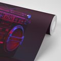WALL MURAL DISCO RADIO FROM THE 90S - WALLPAPERS VINTAGE AND RETRO - WALLPAPERS