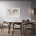 WANDBILD WELTKARTE IN BEIGE - BILDER - 🔥 TOTALAUSVERKAUF