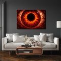 QUADRO SU TELA – OCCHIO DI FUOCO ROSSO - QUADRI HALLOWEEN E HORROR - STAMPE E QUADRI