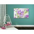 CANVAS PRINT PAINTED SUMMER FLOWERS - PICTURES FLOWERS - PICTURES