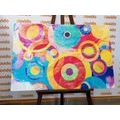 CANVAS PRINT CIRCLES FULL OF COLORS - POP ART PICTURES - PICTURES