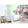 SELF ADHESIVE WALL MURAL BOUQUET OF ROSES - SELF-ADHESIVE WALLPAPERS - WALLPAPERS