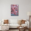 CANVASTAVLA SKIRA GRENAR MED ROSA BLOMMOR - BLOMTAVLOR - TAVLOR