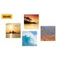 CANVAS PRINT SET DREAM ISLAND - SET OF PICTURES - PICTURES