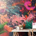 SELF ADHESIVE WALLPAPER ABSTRACT FLOWERS - SELF-ADHESIVE WALLPAPERS - WALLPAPERS