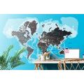 SELF ADHESIVE WALLPAPER MODERN WORLD MAP - SELF-ADHESIVE WALLPAPERS - WALLPAPERS