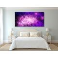 WANDBILD MANDALA MIT DEM HINTERGRUND DER GALAXIE - BILDER MIT FENG SHUI-MOTIVEN - BILDER