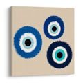TABLEAU SUR TOILE – TROIS YEUX BLEUS D’HARMONIE - TABLEAUX PAR THÈME - TABLEAUX