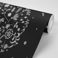 SELF ADHESIVE WALLPAPER FLOWERS WITH A FOLKLORE THEME - SELF-ADHESIVE WALLPAPERS - WALLPAPERS