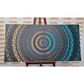 CANVAS PRINT MANDALA WITH A SUN PATTERN - PICTURES FENG SHUI - PICTURES