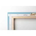 KÉP SZIVÁRVÁNY NYÁRI HÁTTÉRREL MID-CENTURY - ABSZTRAKT KÉPEK - KÉPEK