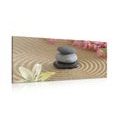 WANDBILD ZEN-STEINE IM SAND - BILDER MIT FENG SHUI-MOTIVEN - BILDER