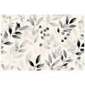 TAPÉTA FEKETE-FEHÉR AKVARELL LEVELEK ÉS BOGYÓK - LEVELES TAPÉTÁK - TAPÉTÁK