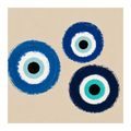 TABLEAU SUR TOILE – TROIS YEUX BLEUS D’HARMONIE - TABLEAUX PAR THÈME - TABLEAUX