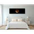 CANVAS PRINT MOON IN THE NIGHT SKY - PICTURES OF SPACE AND STARS - PICTURES