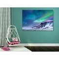 CANVAS PRINT NORWEGIAN NORTHERN LIGHTS - PICTURES OF NATURE AND LANDSCAPE - PICTURES