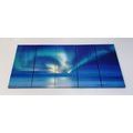 5-PIECE CANVAS PRINT NORTHERN LIGHTS OVER THE OCEAN - PICTURES OF SPACE AND STARS - PICTURES