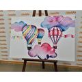CANVAS PRINT BALLOONS IN THE WIND - CHILDRENS PICTURES - PICTURES