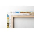 CANVAS PRINT MACHINES ON A CONSTRUCTION SITE - CHILDRENS PICTURES - PICTURES