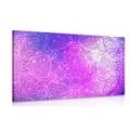 CANVAS PRINT INDIAN MANDALA WITH A GALACTIC BACKGROUND - PICTURES FENG SHUI - PICTURES