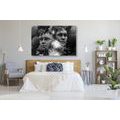 CANVAS PRINT VIRTUAL MIND IN BLACK AND WHITE - BLACK AND WHITE PICTURES - PICTURES