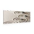 CANVAS PRINT ZEN STONES IN SANDY CIRCLES - PICTURES FENG SHUI - PICTURES