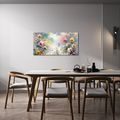 TABLOU FLORI PASTELATE ROMANTICE - TABLOURI CU CÂMPURI ȘI LUNCI - TABLOURI
