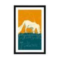 POSTER WITH MOUNT HORSE ON THE MEADOW - MOTIFS FROM OUR WORKSHOP - POSTERS