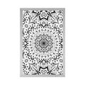 POSTER UNIQUE ETHNIC PATTERN IN BLACK AND WHITE - BLACK AND WHITE - POSTERS