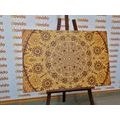 CANVAS PRINT ORNAMENTAL MANDALA WITH LACE - PICTURES FENG SHUI - PICTURES