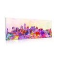 CANVAS PRINT NEW YORK CITY IN WATERCOLOR DESIGN - PICTURES OF CITIES - PICTURES